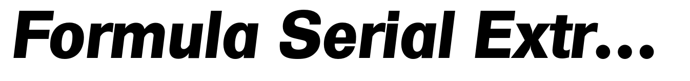 Formula Serial ExtraBold Italic